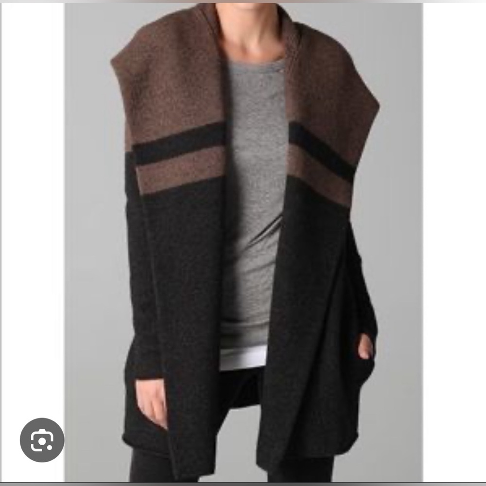 VINCE Colorblock Sweater Jacket